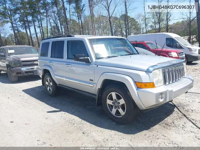 2007 Jeep Commander Sport VIN: 1J8HG48K07C696307 Lot: 44666323