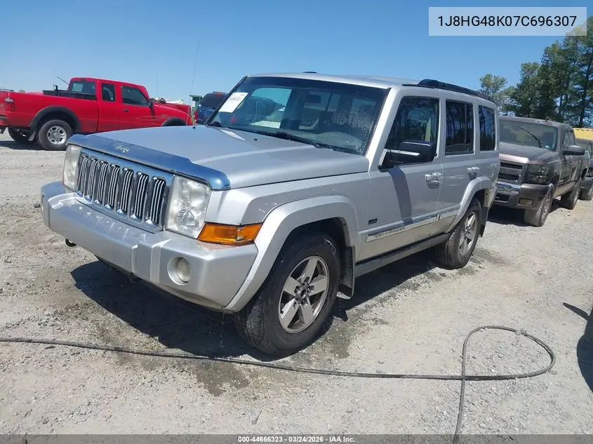 2007 Jeep Commander Sport VIN: 1J8HG48K07C696307 Lot: 44666323