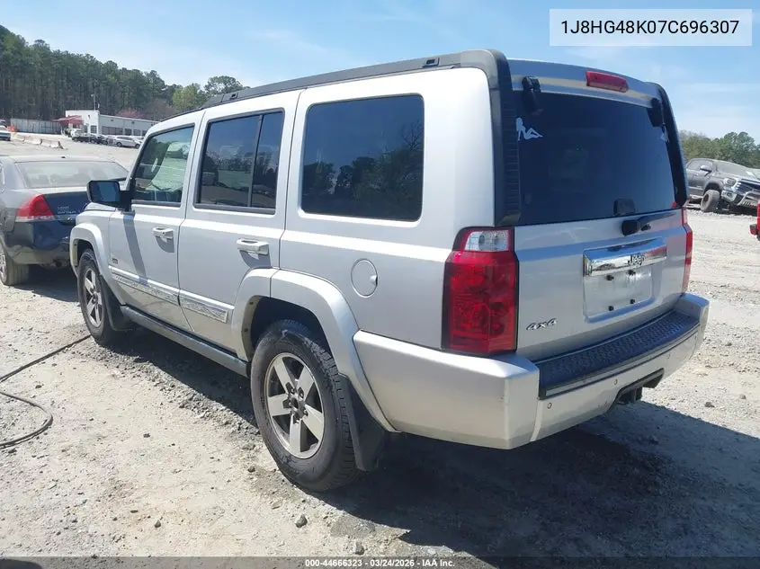2007 Jeep Commander Sport VIN: 1J8HG48K07C696307 Lot: 44666323