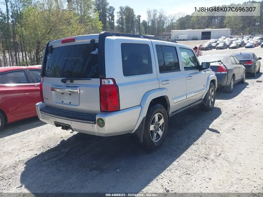 2007 Jeep Commander Sport VIN: 1J8HG48K07C696307 Lot: 44666323