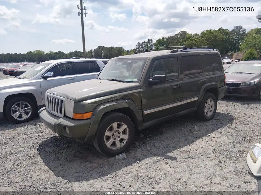 2007 Jeep Commander Limited VIN: 1J8HH582X7C655136 Lot: 44723392