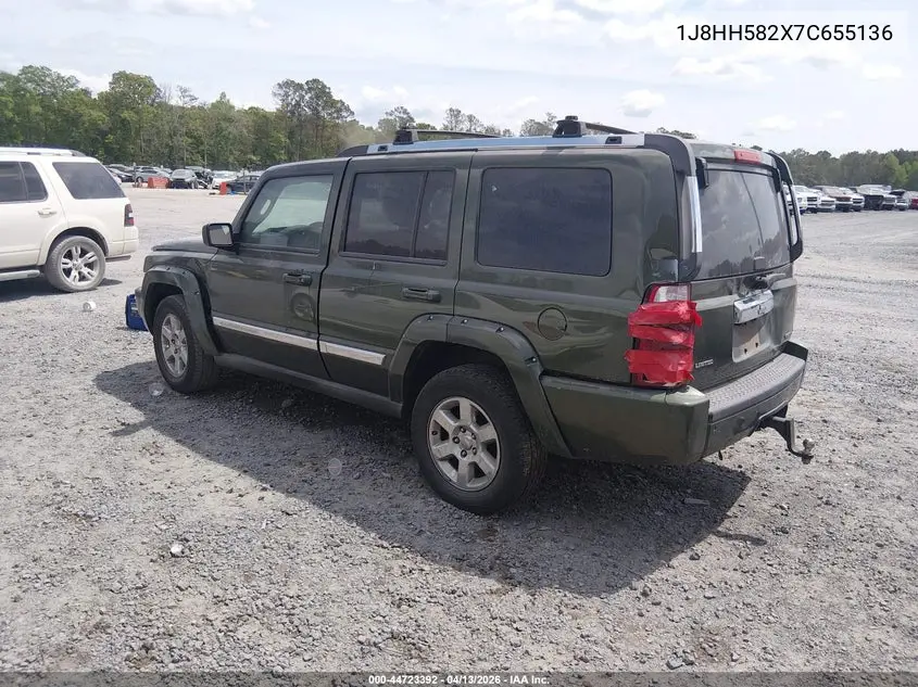 2007 Jeep Commander Limited VIN: 1J8HH582X7C655136 Lot: 44723392