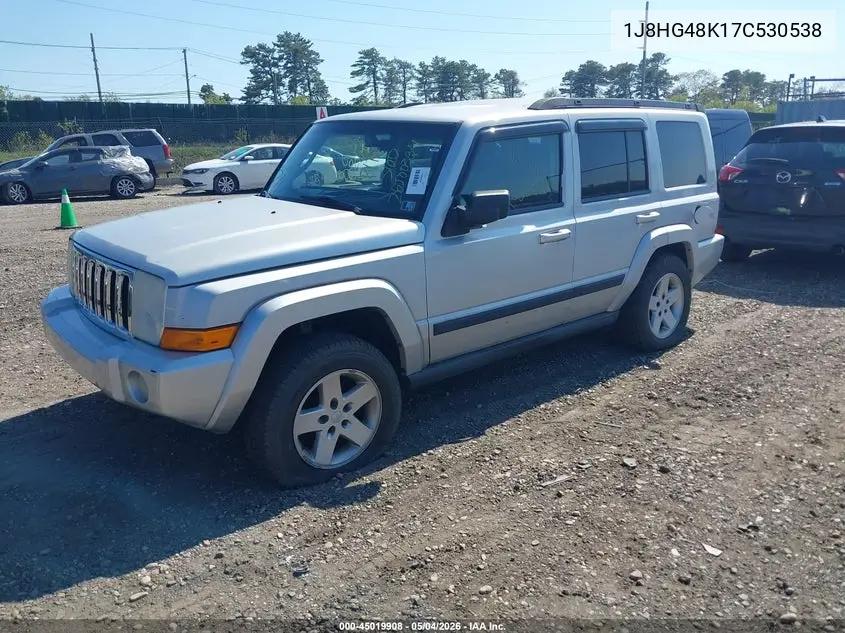 2007 Jeep Commander Sport VIN: 1J8HG48K17C530538 Lot: 45019908