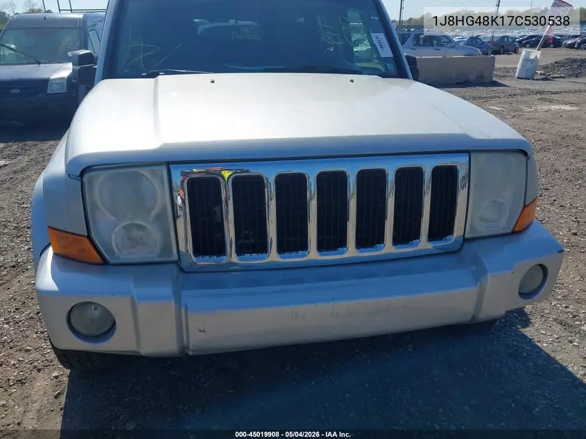 2007 Jeep Commander Sport VIN: 1J8HG48K17C530538 Lot: 45019908