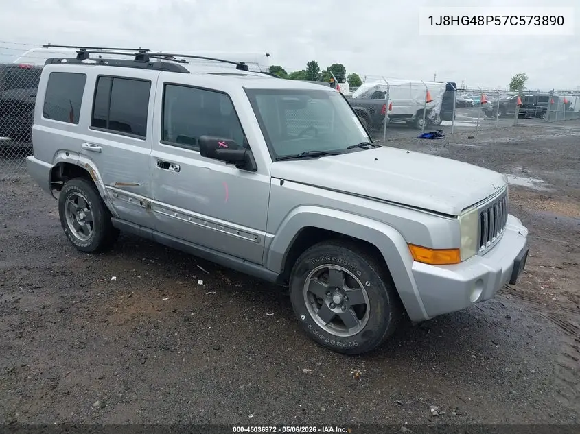 2007 Jeep Commander Sport VIN: 1J8HG48P57C573890 Lot: 45036972