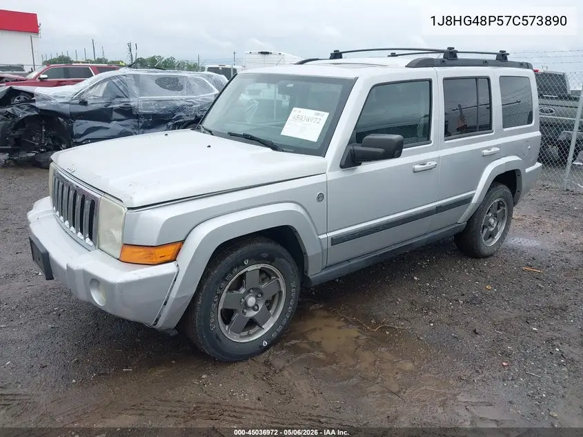 2007 Jeep Commander Sport VIN: 1J8HG48P57C573890 Lot: 45036972