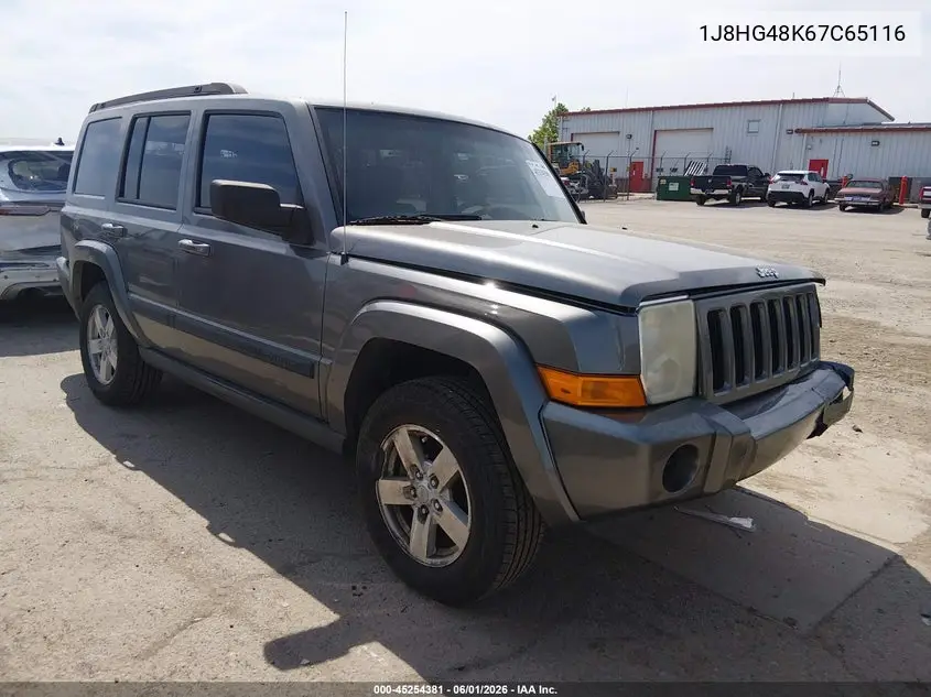 2007 Jeep Commander Sport VIN: 1J8HG48K67C651162 Lot: 45254381
