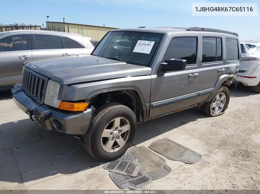 2007 Jeep Commander Sport VIN: 1J8HG48K67C651162 Lot: 45254381