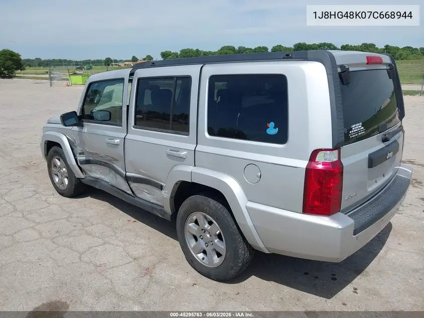 2007 Jeep Commander Sport VIN: 1J8HG48K07C668944 Lot: 45295763