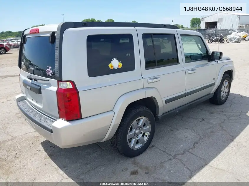 2007 Jeep Commander Sport VIN: 1J8HG48K07C668944 Lot: 45295763