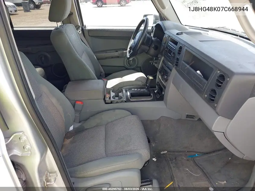 2007 Jeep Commander Sport VIN: 1J8HG48K07C668944 Lot: 45295763