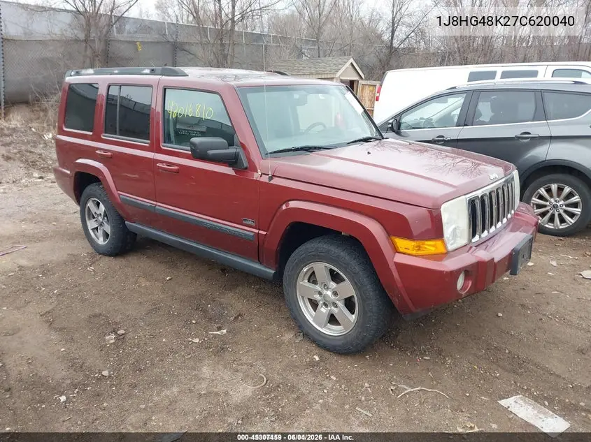 2007 Jeep Commander Sport VIN: 1J8HG48K27C620040 Lot: 45307459