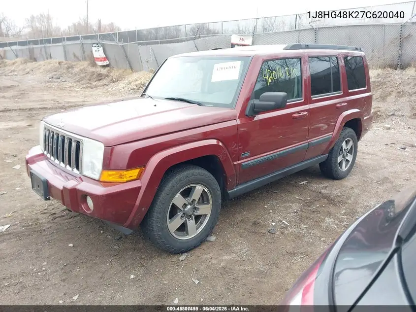 2007 Jeep Commander Sport VIN: 1J8HG48K27C620040 Lot: 45307459