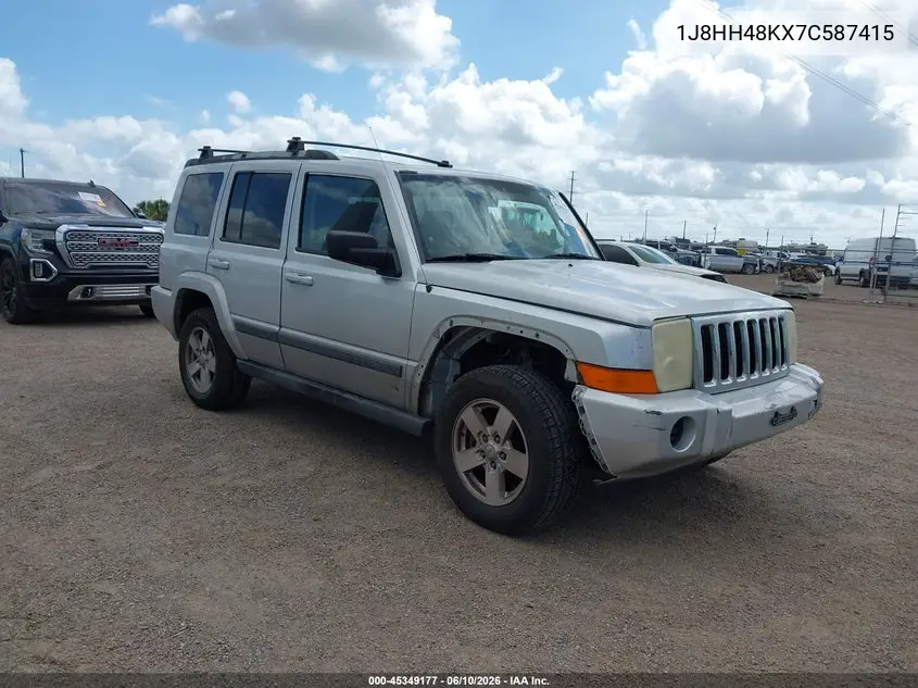 2007 Jeep Commander Sport VIN: 1J8HH48KX7C587415 Lot: 45349177