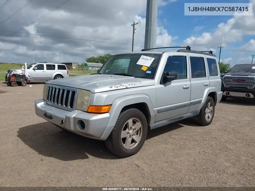 2007 Jeep Commander Sport VIN: 1J8HH48KX7C587415 Lot: 45349177