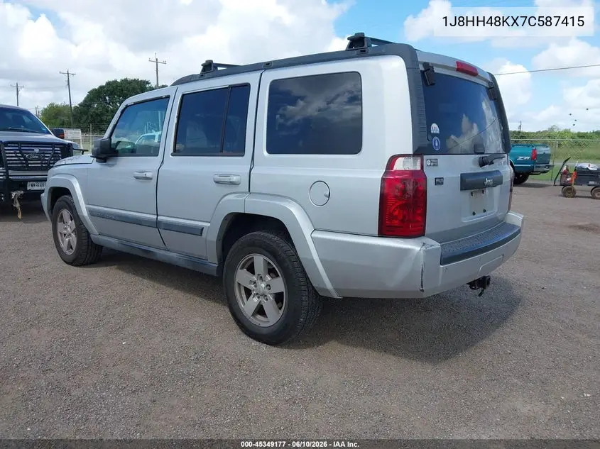 2007 Jeep Commander Sport VIN: 1J8HH48KX7C587415 Lot: 45349177