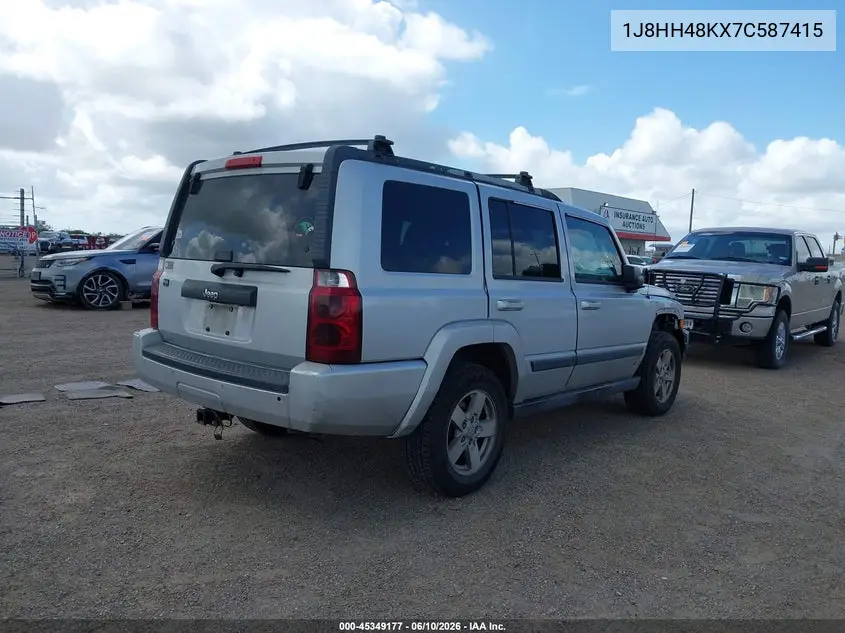 2007 Jeep Commander Sport VIN: 1J8HH48KX7C587415 Lot: 45349177