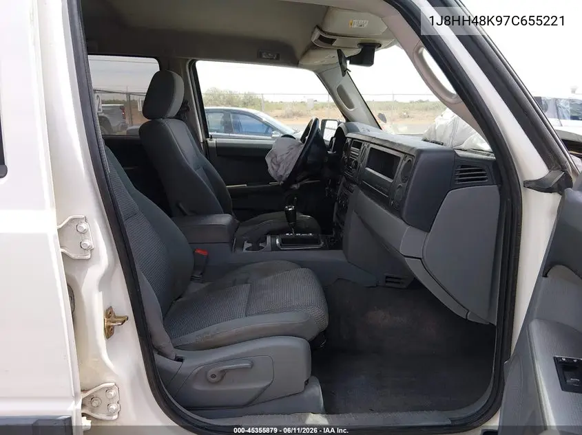 2007 Jeep Commander Sport VIN: 1J8HH48K97C655221 Lot: 45355879