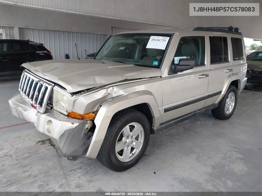 2007 Jeep Commander Sport VIN: 1J8HH48P57C578083 Lot: 45436725