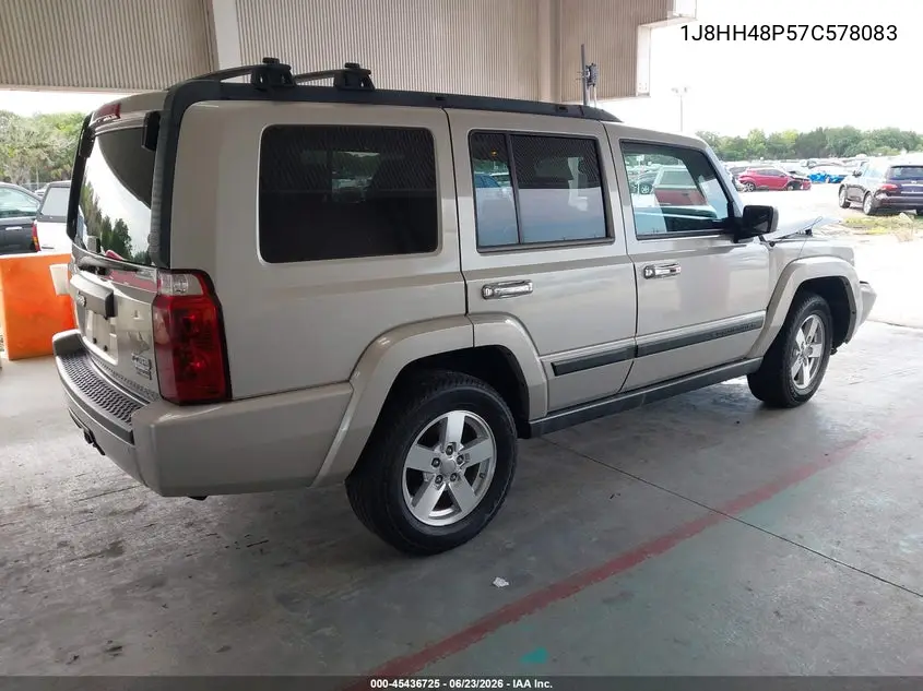 2007 Jeep Commander Sport VIN: 1J8HH48P57C578083 Lot: 45436725