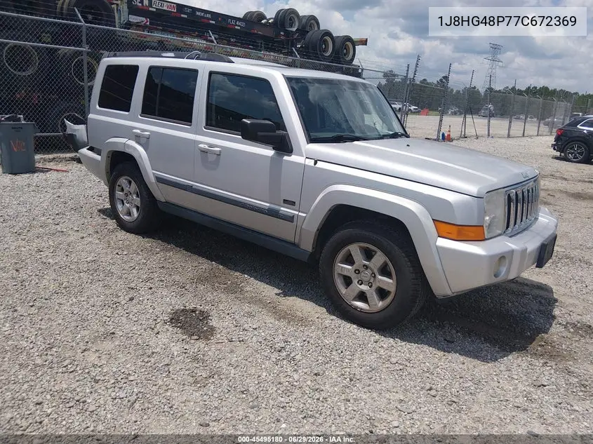 2007 Jeep Commander Sport VIN: 1J8HG48P77C672369 Lot: 45495180