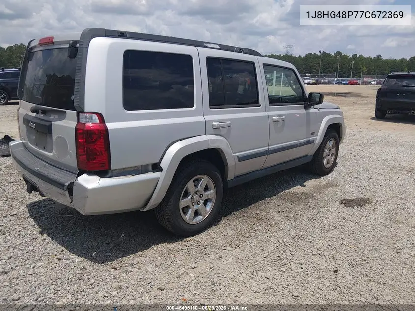 2007 Jeep Commander Sport VIN: 1J8HG48P77C672369 Lot: 45495180
