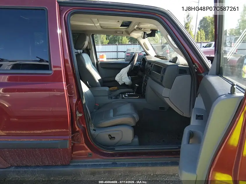 2007 Jeep Commander Sport VIN: 1J8HG48P07C587261 Lot: 45564686