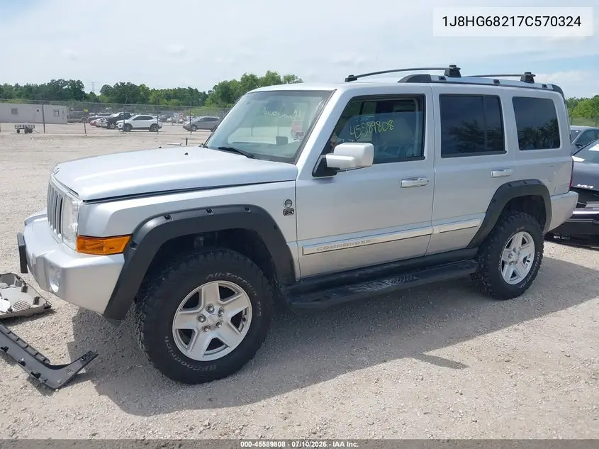 2007 Jeep Commander Overland VIN: 1J8HG68217C570324 Lot: 45589808