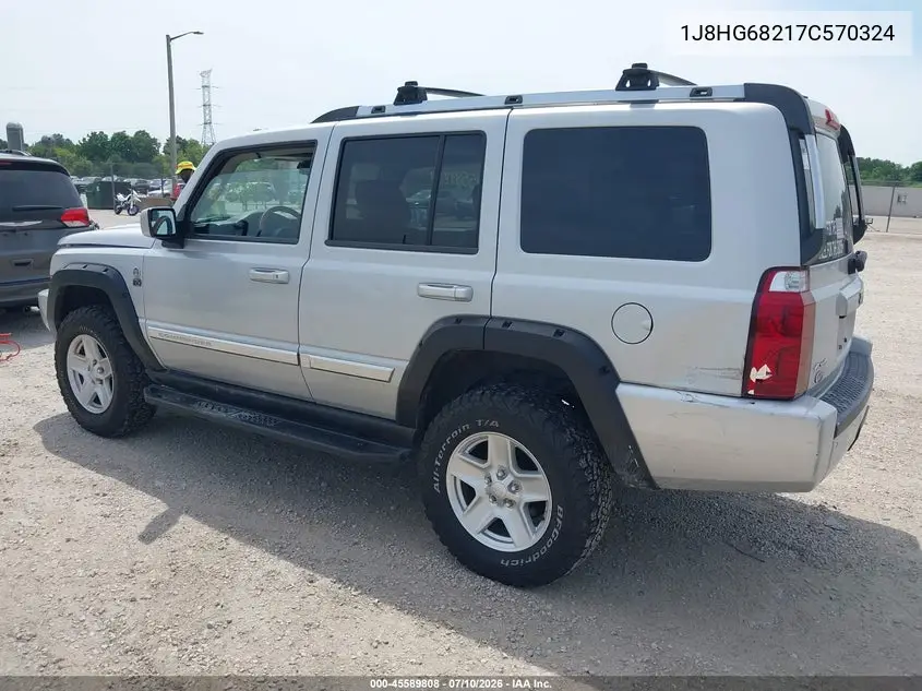 2007 Jeep Commander Overland VIN: 1J8HG68217C570324 Lot: 45589808