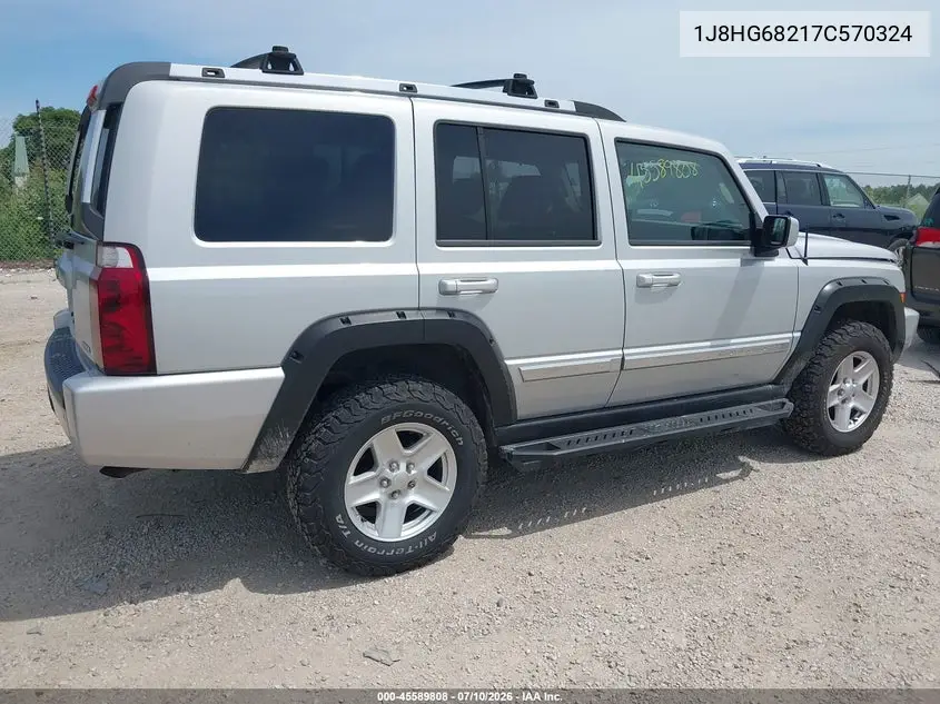 2007 Jeep Commander Overland VIN: 1J8HG68217C570324 Lot: 45589808