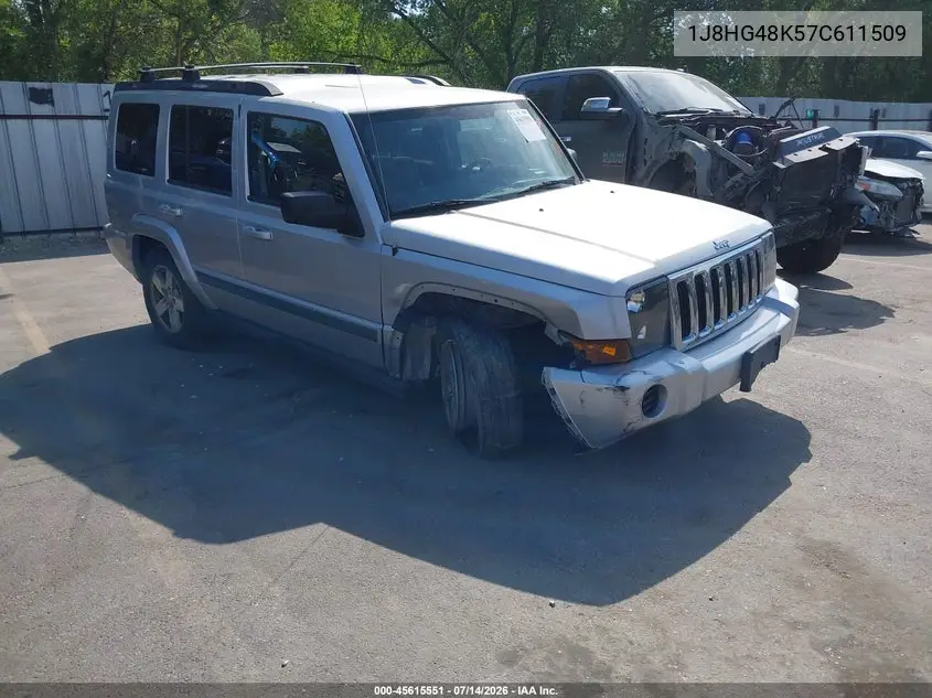 2007 Jeep Commander Sport VIN: 1J8HG48K57C611509 Lot: 45615551
