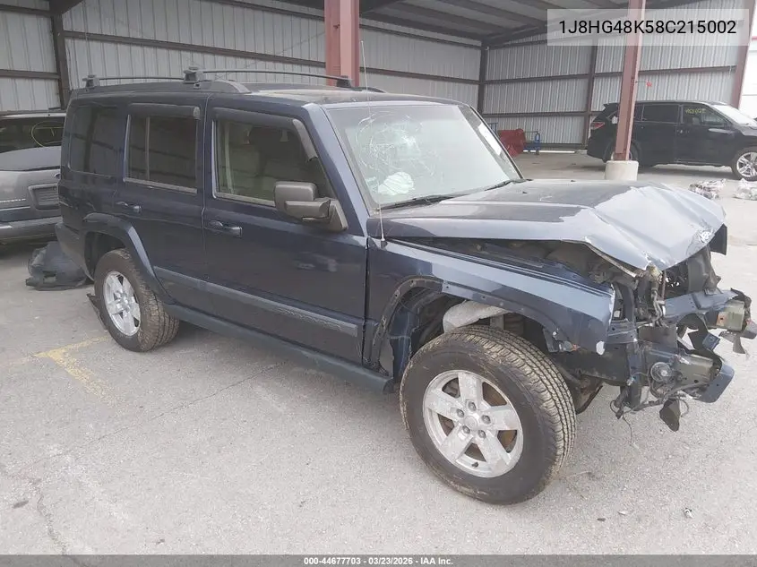 2008 Jeep Commander Sport VIN: 1J8HG48K58C215002 Lot: 44677703