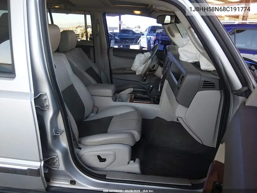 2008 Jeep Commander Limited VIN: 1J8HH58N68C191774 Lot: 44705332