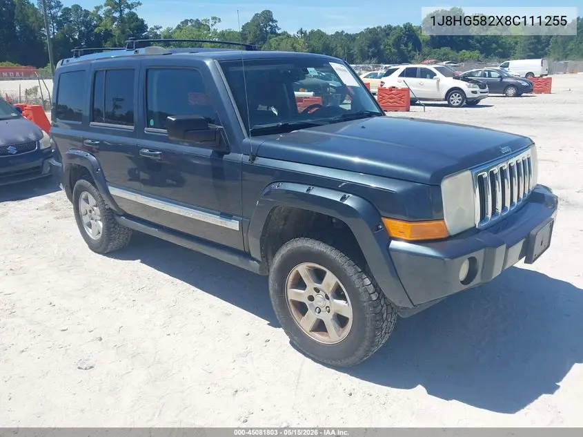 2008 Jeep Commander Limited VIN: 1J8HG582X8C111255 Lot: 45081803