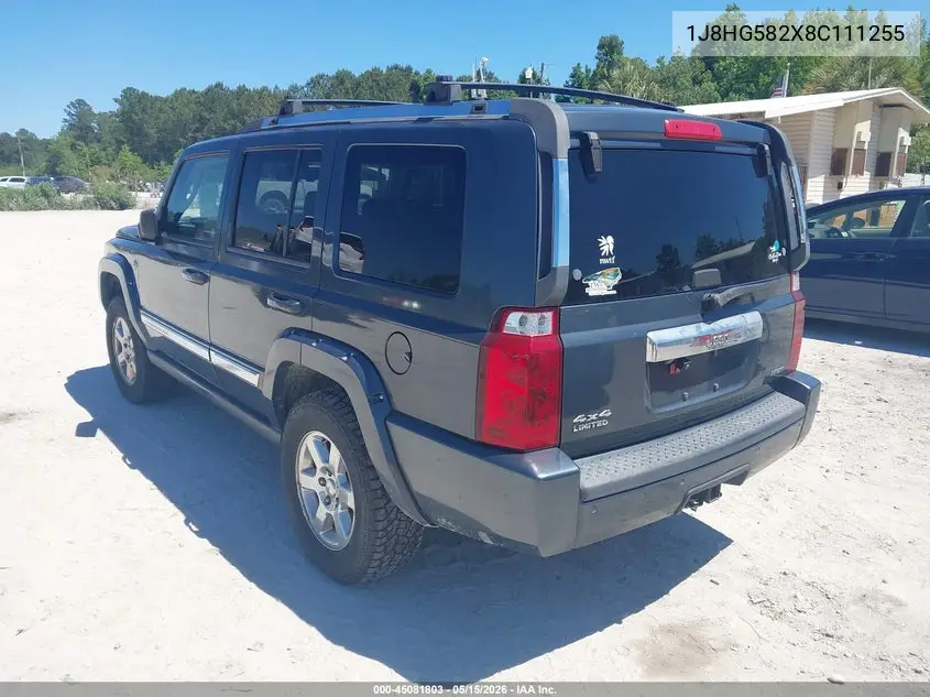 2008 Jeep Commander Limited VIN: 1J8HG582X8C111255 Lot: 45081803