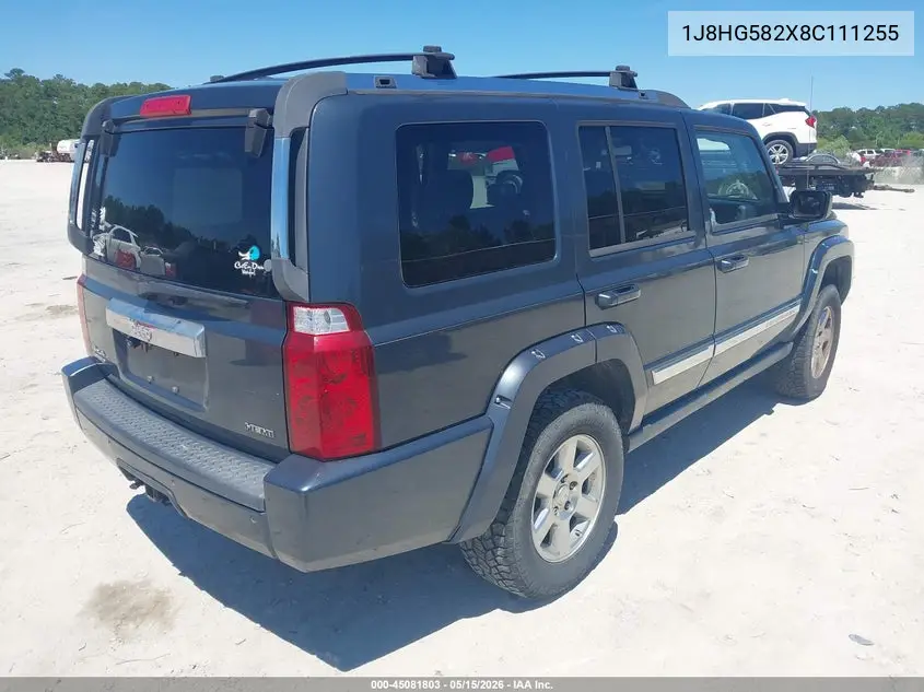 2008 Jeep Commander Limited VIN: 1J8HG582X8C111255 Lot: 45081803