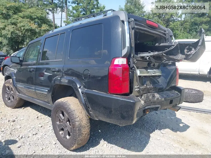 2008 Jeep Commander Limited VIN: 1J8HG582X8C108064 Lot: 45525787
