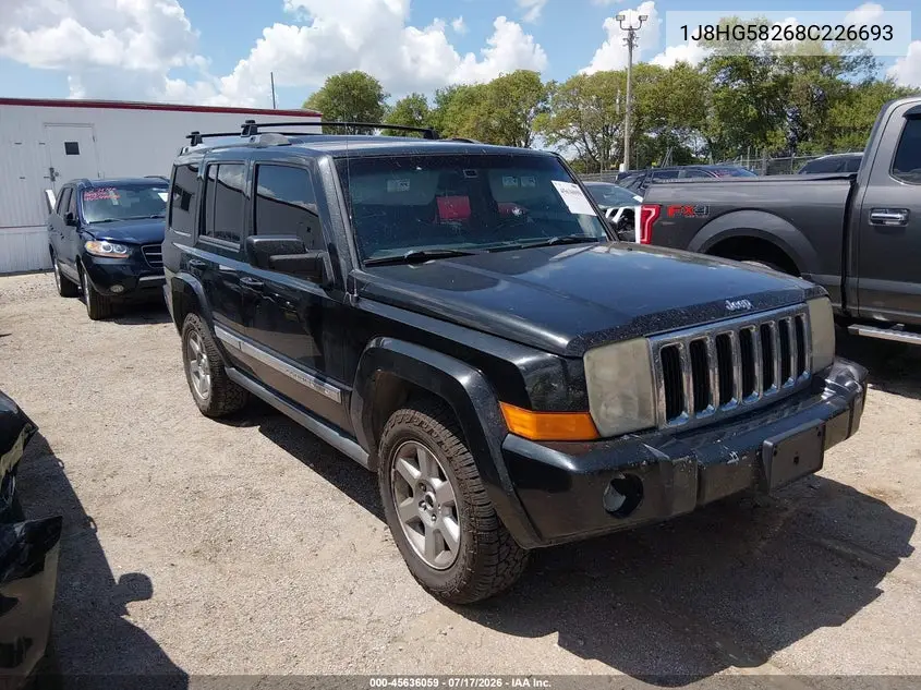 2008 Jeep Commander Limited VIN: 1J8HG58268C226693 Lot: 45636059