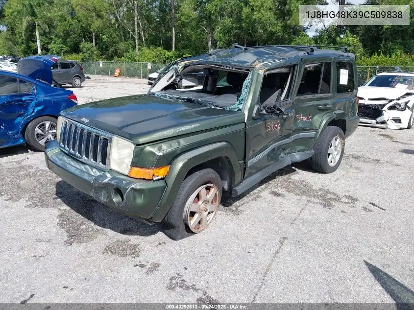 2009 Jeep Commander Sport VIN: 1J8HG48K39C509838 Lot: 43292613