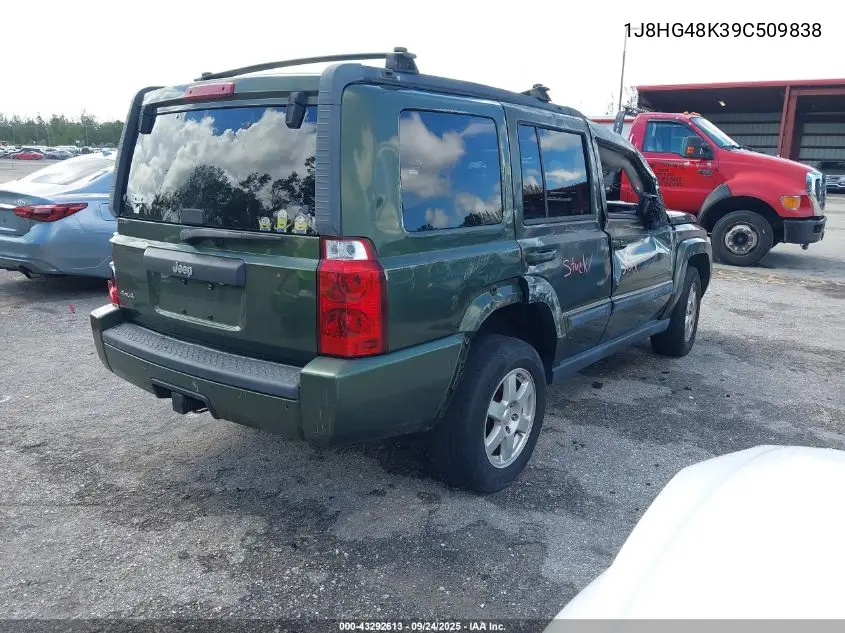 2009 Jeep Commander Sport VIN: 1J8HG48K39C509838 Lot: 43292613