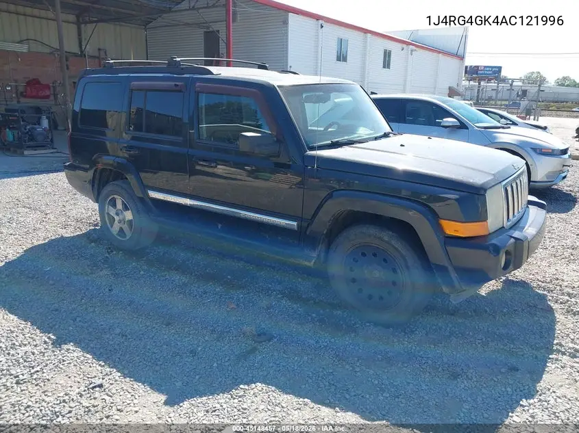 2010 Jeep Commander Sport VIN: 1J4RG4GK4AC121996 Lot: 45148457