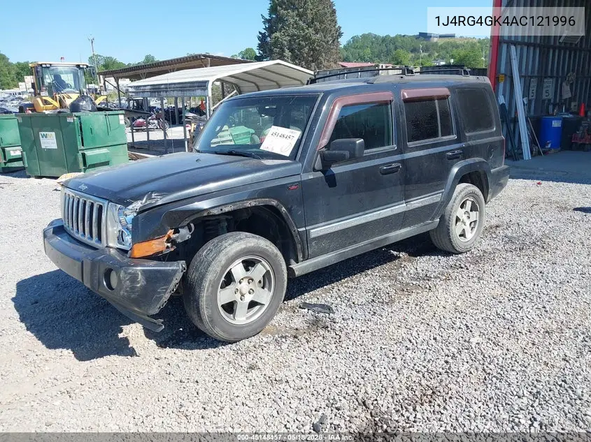 2010 Jeep Commander Sport VIN: 1J4RG4GK4AC121996 Lot: 45148457