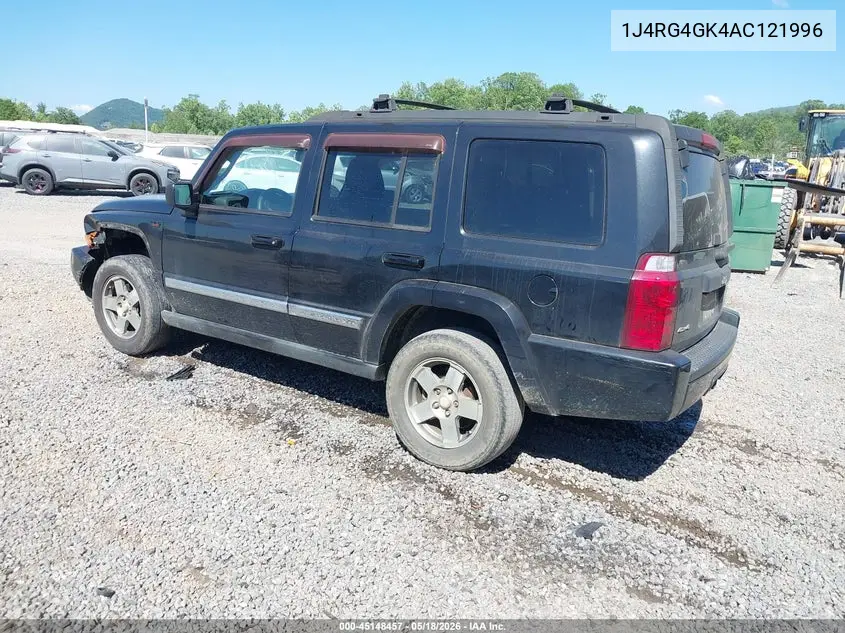 2010 Jeep Commander Sport VIN: 1J4RG4GK4AC121996 Lot: 45148457
