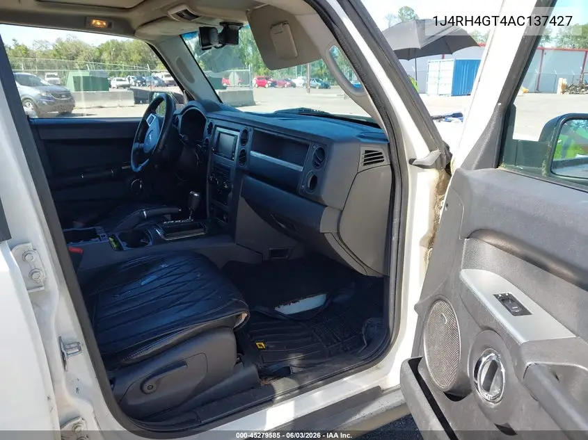 2010 Jeep Commander Sport VIN: 1J4RH4GT4AC137427 Lot: 45279585