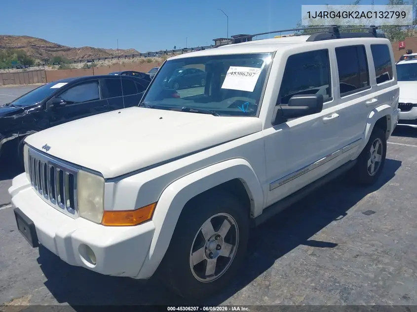2010 Jeep Commander Sport VIN: 1J4RG4GK2AC132799 Lot: 45306207