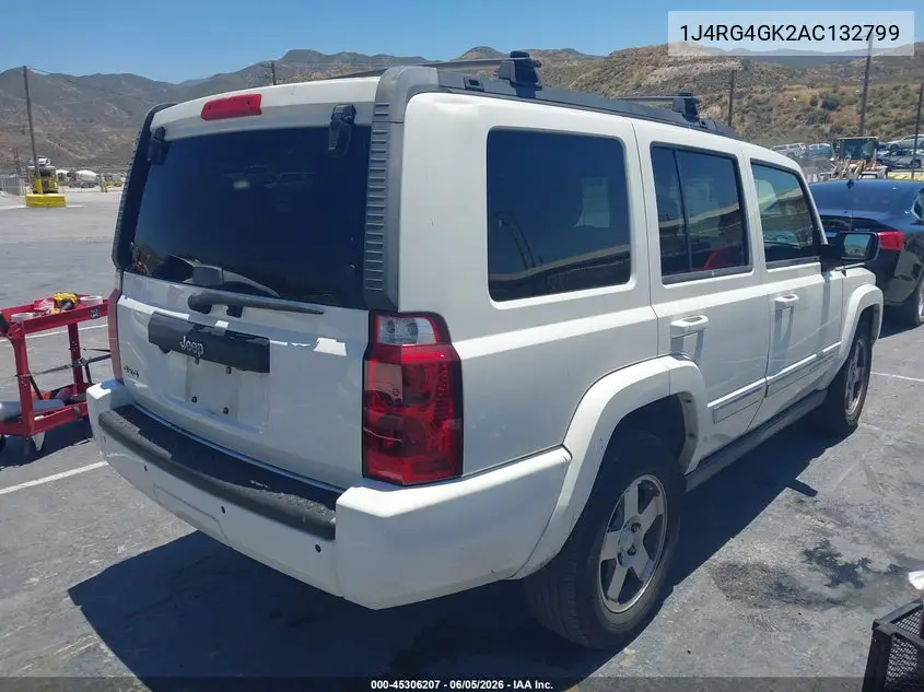 2010 Jeep Commander Sport VIN: 1J4RG4GK2AC132799 Lot: 45306207