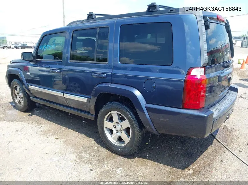 2010 Jeep Commander Sport VIN: 1J4RH4GK3AC158843 Lot: 45393340