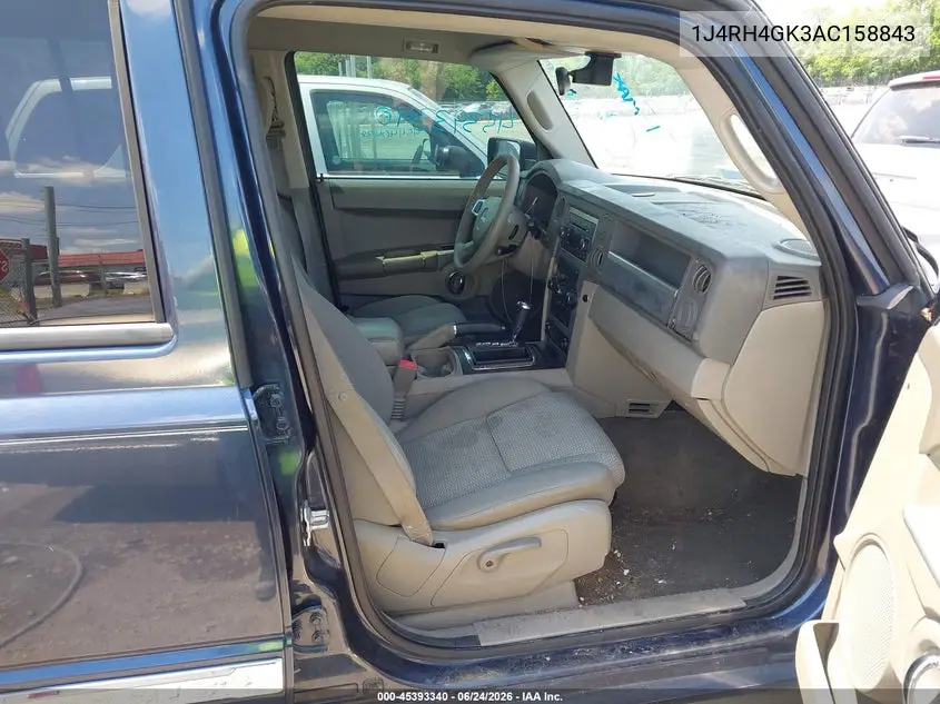 2010 Jeep Commander Sport VIN: 1J4RH4GK3AC158843 Lot: 45393340