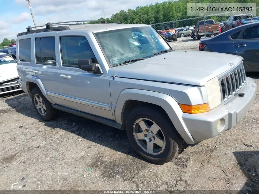 2010 Jeep Commander Sport VIN: 1J4RH4GKXAC145393 Lot: 45447666