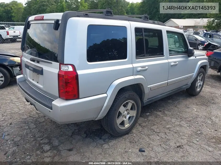 2010 Jeep Commander Sport VIN: 1J4RH4GKXAC145393 Lot: 45447666